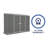 Absco Space Saver 10' W x 2.5' D Metal Galvanized Steel Weather Resistant Garden Storage Shed Woodland Gray-111668646