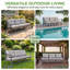 Canapé 3 places en PEHD avec coussin-886683701