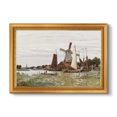 Moulin à vent à Zaandam, 1871 - Claude Monet - Toile encadrée sur mesure