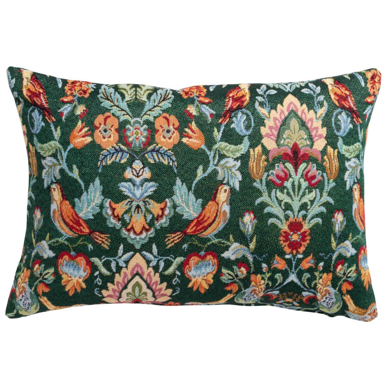 Green Cushion, 43x30cm, Synthetic filled