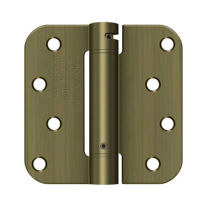 Steel Butt Bearing Hinge, Antique Brass