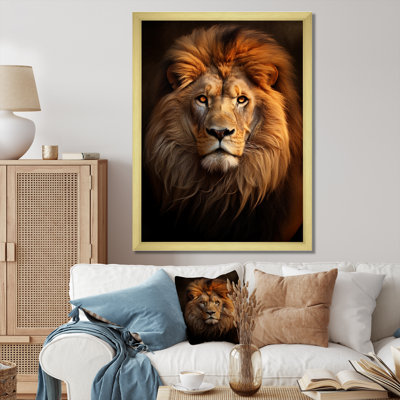 Lion Regal Majesty Lion - Lion Wall Art