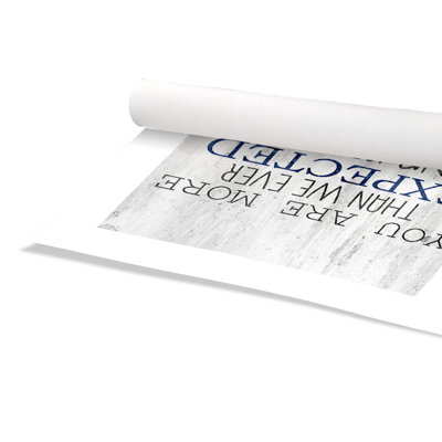 Epected Rolled Expected Paper Print