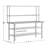 Commercial Stainless Steel Work Table With 2 Overshelves And Undershelves-110963520
