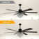 Leisel 65" 6 - Blade Crystal Chandelier Ceiling Fan with Lights and Remote, 6 Speeds Reversible Ceiling Fan