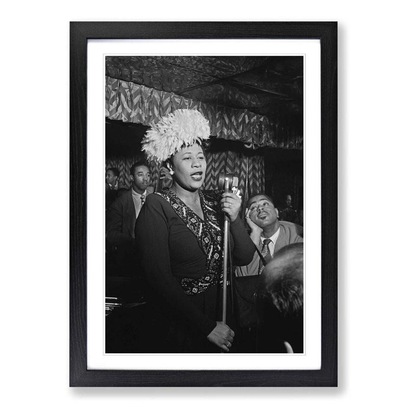 Ella Fitzgerald Framed Photographic - Framed Print, Black
