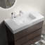 Meuble-lavabo autoportant 36 po - noyer, lavabo blanc, composé de rangement, finition élégante, couloirs de salle de bain modernes à grand noyau de style silencieux, style contemporain-1049255700-1049255919-1049255913