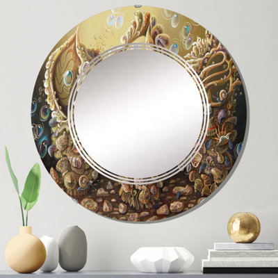 Sea Opus par Nikolay Sivenkov - Miroir mural nautique et côtier rond