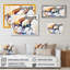 Girafes qui courent - Art sur toile girafe-86808543-86808548