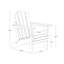 Chaise Adirondack en plastique avec table et repose-pieds Laguna-1449071056