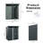 5Ft X 3Ft Outdoor Metal Storage Shed Transparent Plate Gray