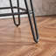 Ensemble de 2 tabourets de bar industriels, chaises à hauteur de comptoir avec revêtement en cuir polyuréthane et structure en métal, chaises de bar rétro-1107489883