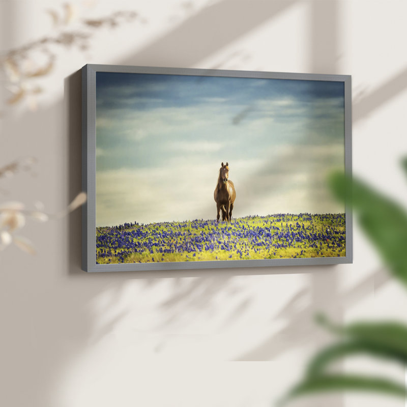 Sunlit Midwest II -Framed Print - Restickable, H 22 po x l 28 po, Gris
