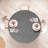 East Urban Home Stripe Fitted Round Tablecloth Diameter Charcoal Grey and White-144702038