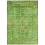 Overdyed One-of-a-Kind 4' 9" X 6' 7" Hand Knotted Area Rug