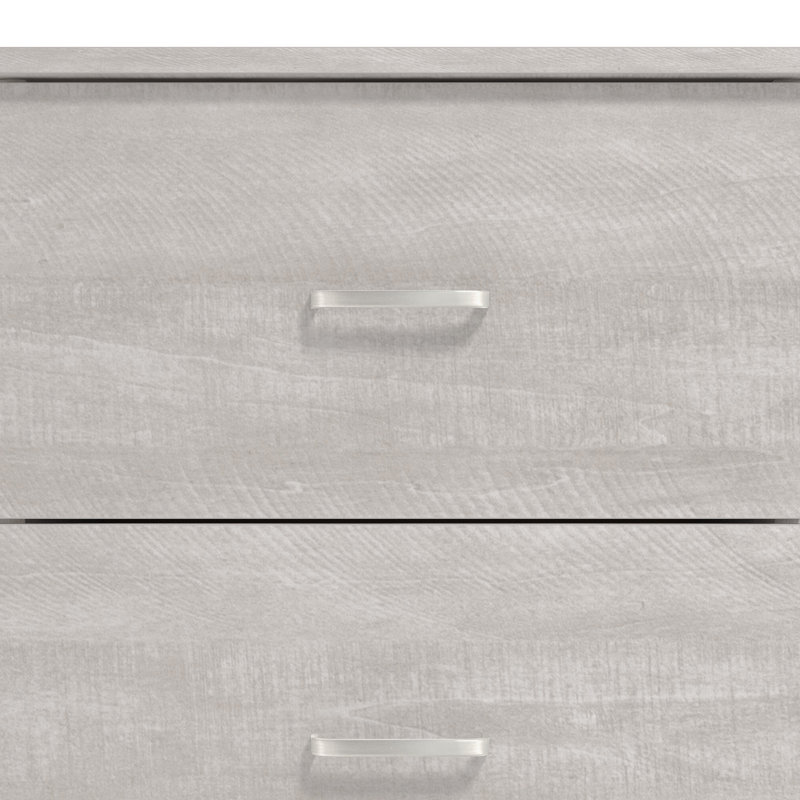 Allyannah 23.6" 2-Drawer Nightstand, Dusty Gray Oak, Individual