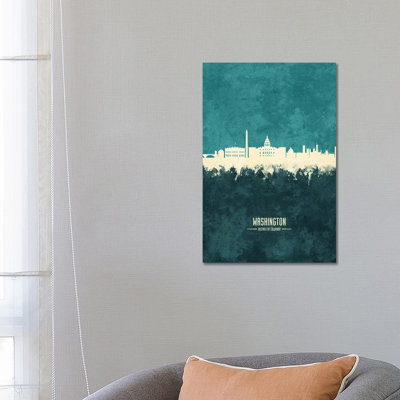 " Washington DC Skyline " by Michael Tompsett Painting Print