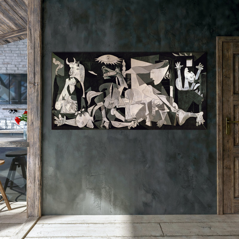 Guernica, Picasso Art, Guernica par Pablo Picasso - impression, H 15 po x l 30 po x P 0,125 po, Papier
