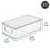 mDesign Plastic Storage Bin Box Container, Lid and Handles