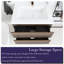Meuble-lavabo mural simple 30 po avec plateau en résine Tarini-1855220074-1855220075