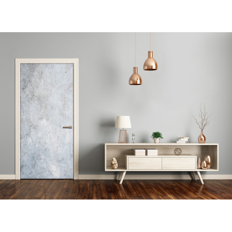 Concrete Background Door Decal