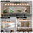 10-Light Bathroom Vanity Light with Clear Glass-2124907143