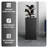 Terra Fiberstone And MGO Clay Planter, Mid-Century Modern Tall Square Planter Pot For Indoor And Outdoor-97857799-97857801