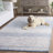 Ambr Hand Tufted Viscose/Wool Oriental Rug in Ivory/Navy-803279929