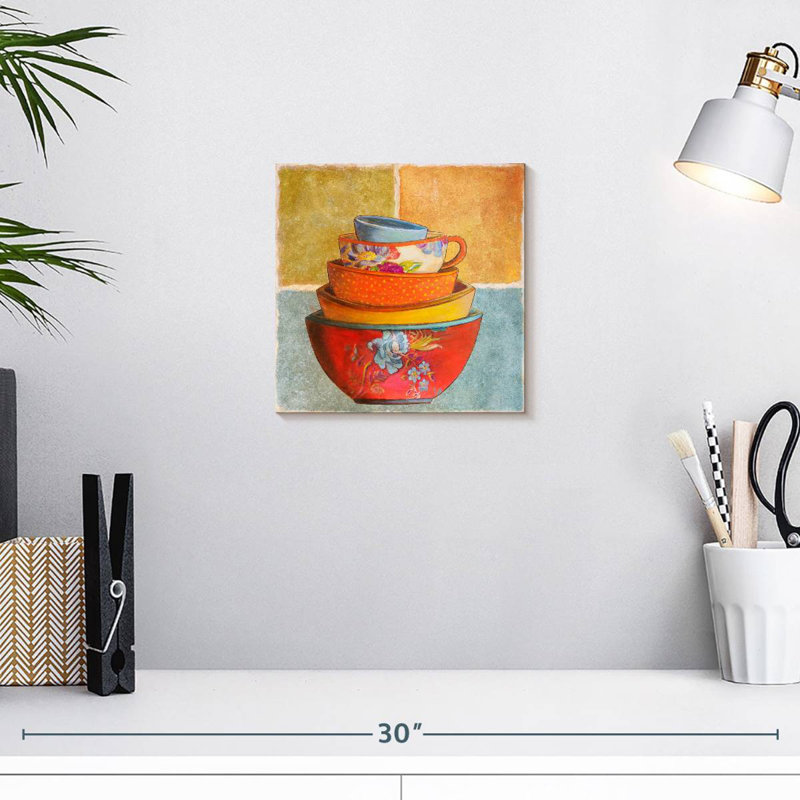 Senne Collage Bowls I, 10" H x 10" W
