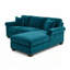 Canapé modulaire en velours bleu antique Irlanda