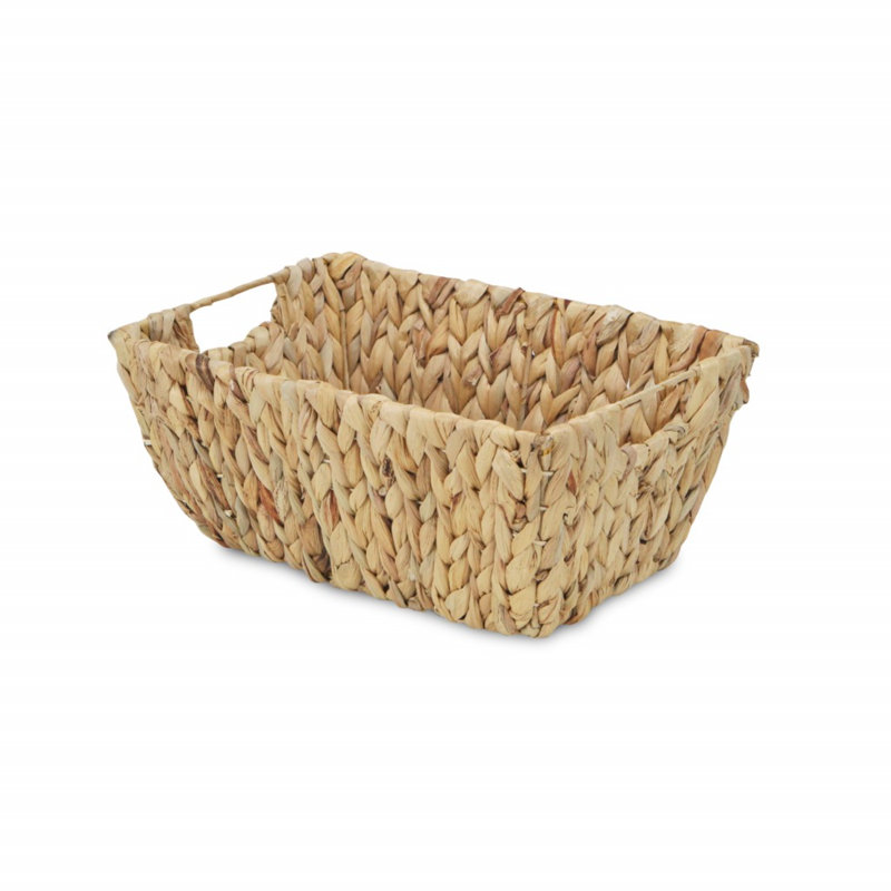 Panier tressé en jacinthe d'eau