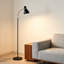 Lampe sur pied à DEL à intensité variable avec col de cygne flexible, base lestée robuste pour la lecture au-dessus d'une chaise, lampe sur pied moderne pour le salon, la chambre à coucher et le bureau