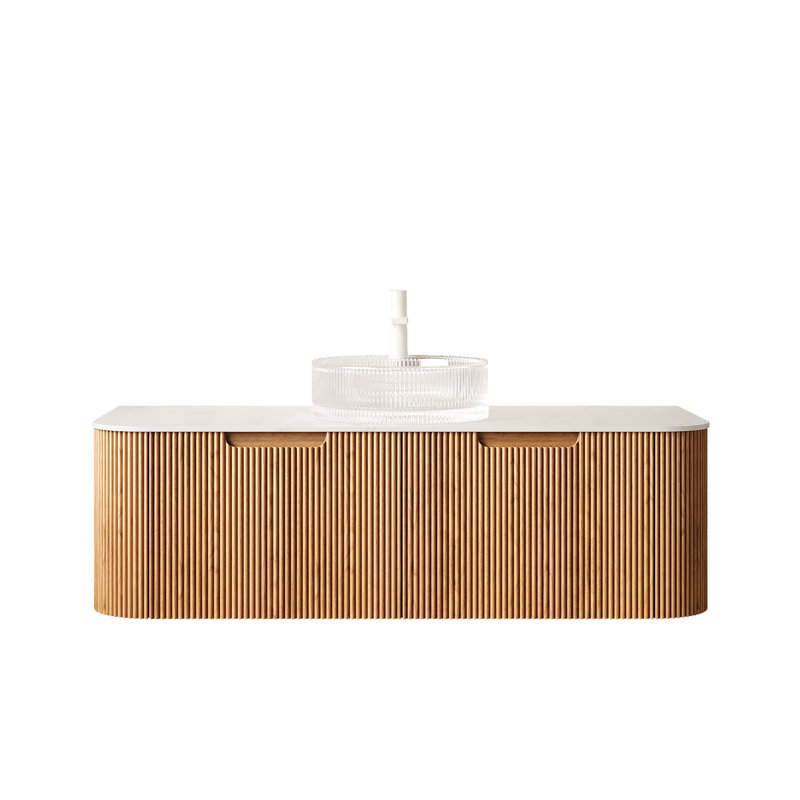 Wall Mounted Single Double With Glass Top