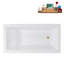 Baignoire autoportante 59 po avec plateau interne 59 po Streamline-101413261