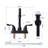 2-handle Bathroom Faucet with Drain Assembly
