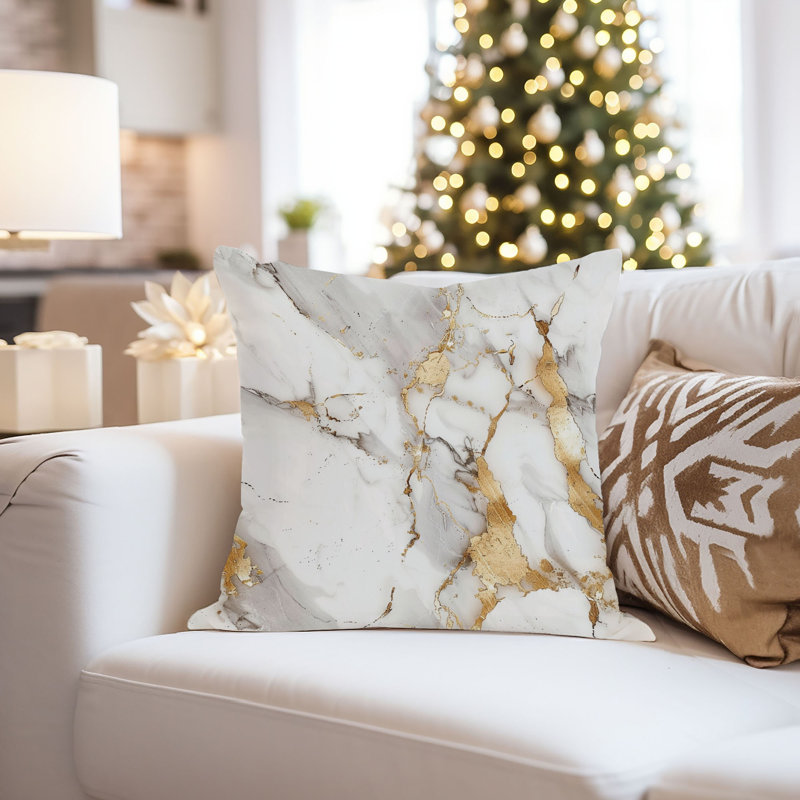 Abstract Geode Marble Patterns - XVI Modern Throw Pillow Cover, 20x20