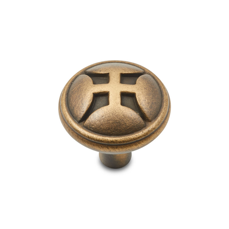 CK Series 1 1/4" Diameter Mushroom Knob, Antique English