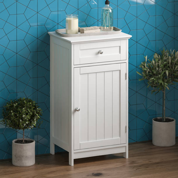 Brambly Cottage Milano Freestanding Tall Bathroom Cabinet & Reviews ...