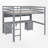 Gursimran Kids Full Loft Bed with Drawers-891721055