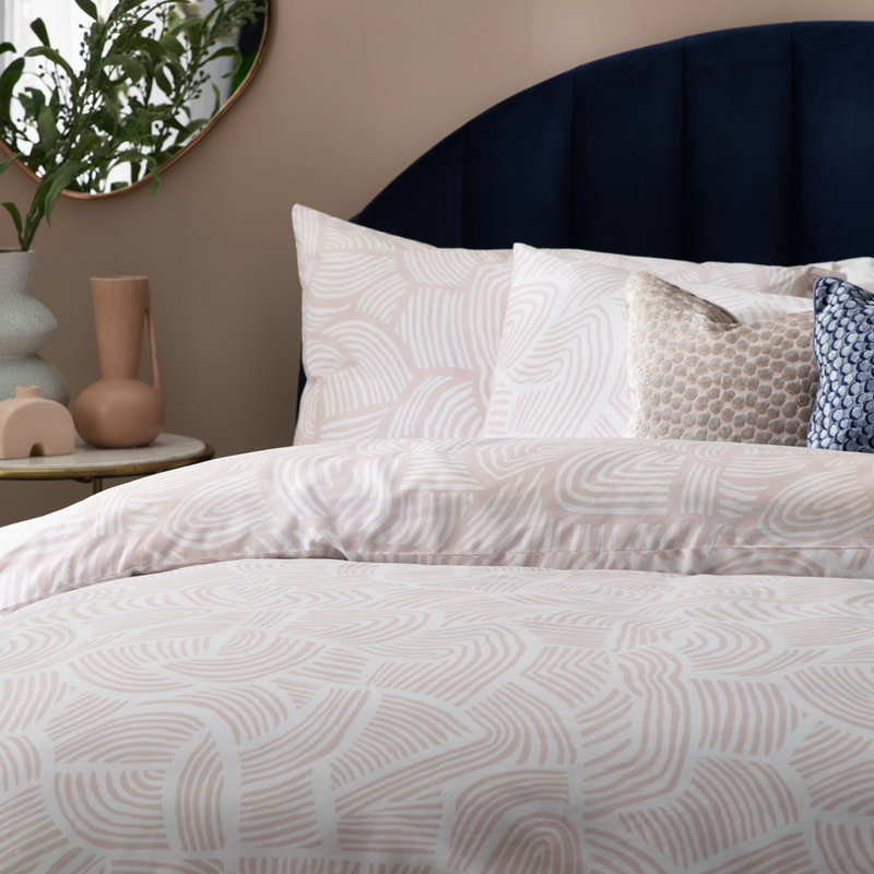 Anderzon Cotton Blend Abstract Duvet Cover Set with Pillowcases, Super King - 2 Standard Pillowcases