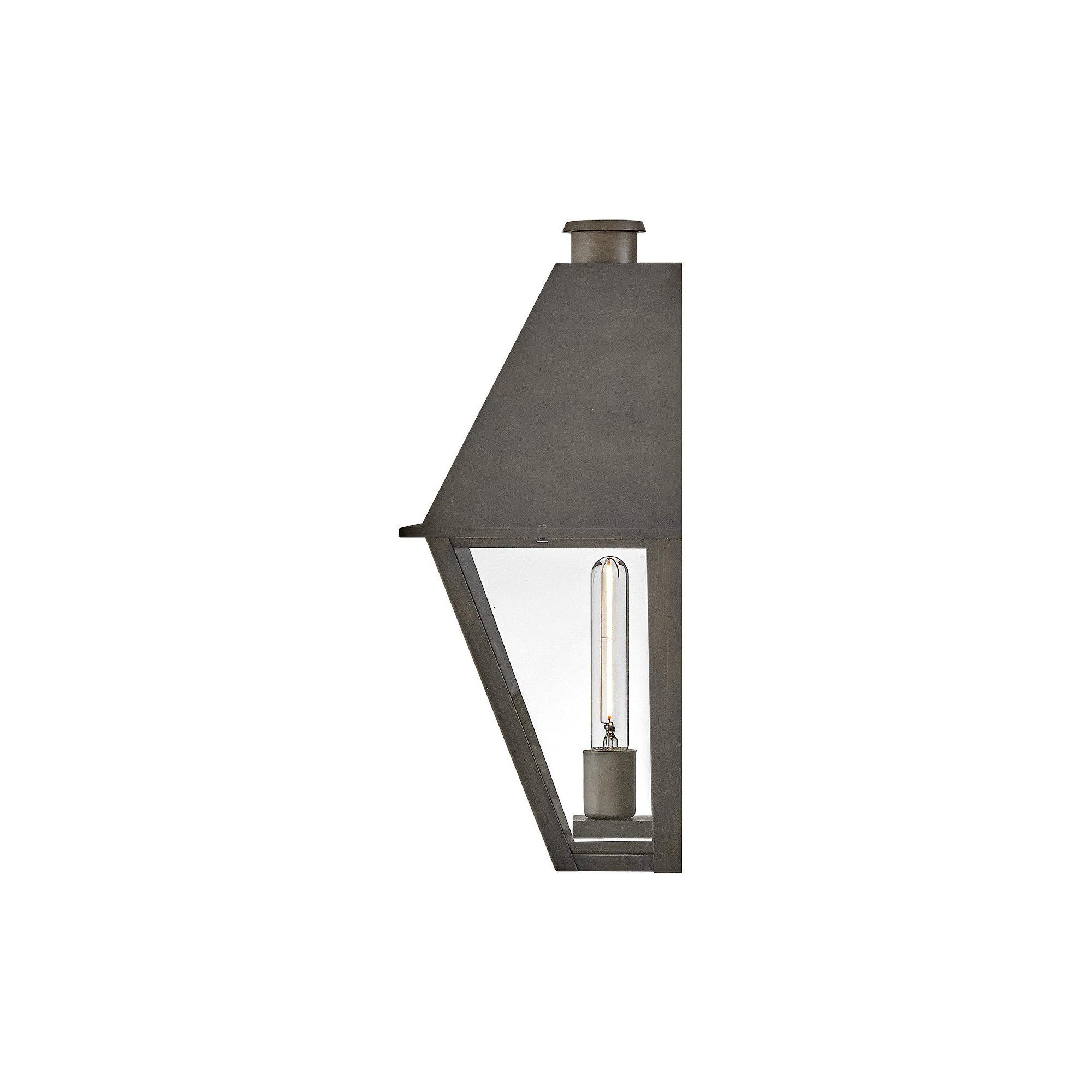 Endsley Single Light Outdoor Aluminum Wall Mount Lantern, 19.25" H x 12.5" W x 8" D