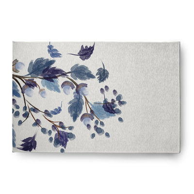 Chenille Floral Indoor / Outdoor Rug
