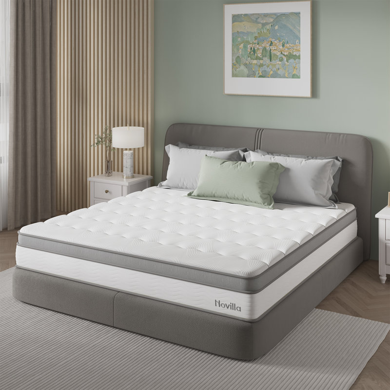 Novilla 27cm Memory Foam  Pocket Sprung Mattress, Small Double (4')