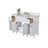 Adeline 48'' Single Bathroom Vanity with Carrara Marble Top-1107604342