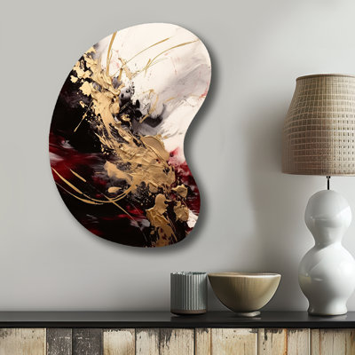 Laureen - Abstract Boom Shape Metal Wall Sculpture