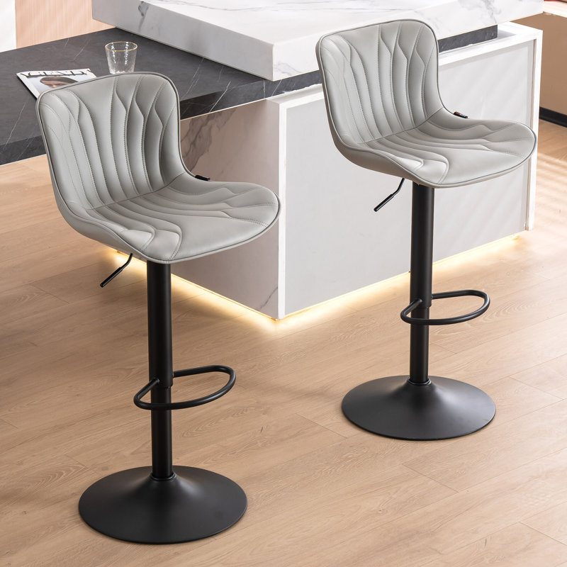 Tabouret de bar Denan, Gris