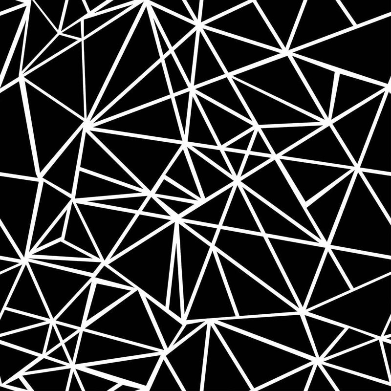 Panneau de papier peint adhésif Triangle, L 102 po x l 24 po