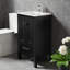 Ensemble de meuble-lavabo noir 20 po avec évier Goody
