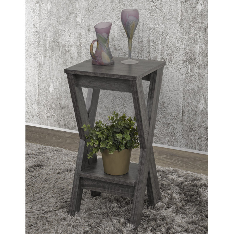 Support à plante Azareel, H 24,06 po x L 11,73 po x P 11,73 po, gris