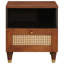 40cm W Solid + Manufactured Wood Bedside Table